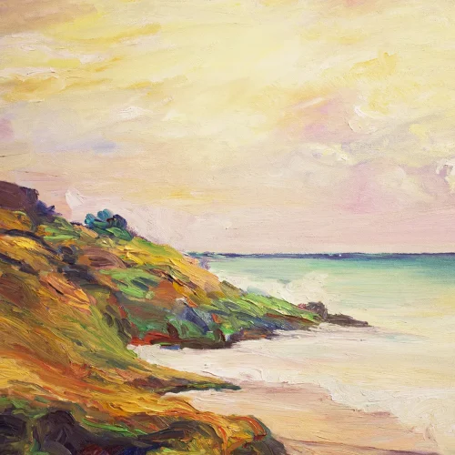 Bermuda Seascape, oil on canvas, 20" x 24"