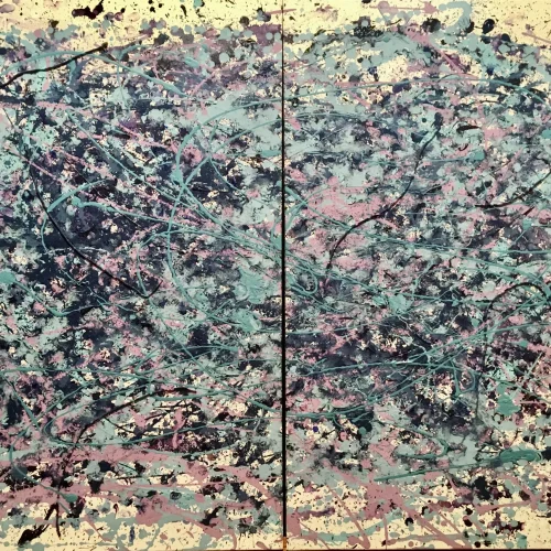 Blue, acrylic on canvas, 4 ft. x 6 ft.