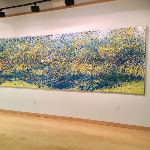 Cerulean Blue, 5 ft. x 16 ft, acrylic, ACGK Gallery, MI