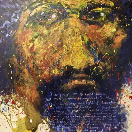 Frederick Douglas, acrylic on canvas, 4 ft. x 5 ft.