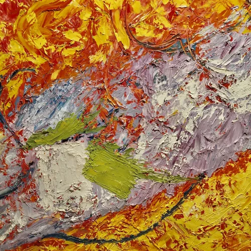 Homage to Hofmann 2, oil on canvas, 4 ft. x 5 ft.