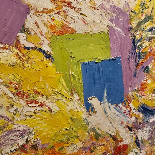 Homage to Hofmann 1, oil on canvas, 4 ft. x 5 ft.