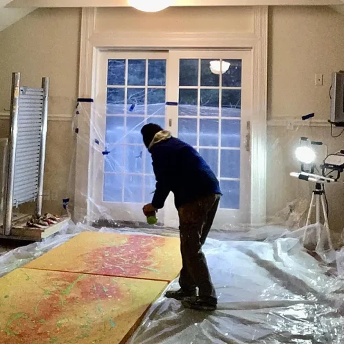 In the studio Mistral