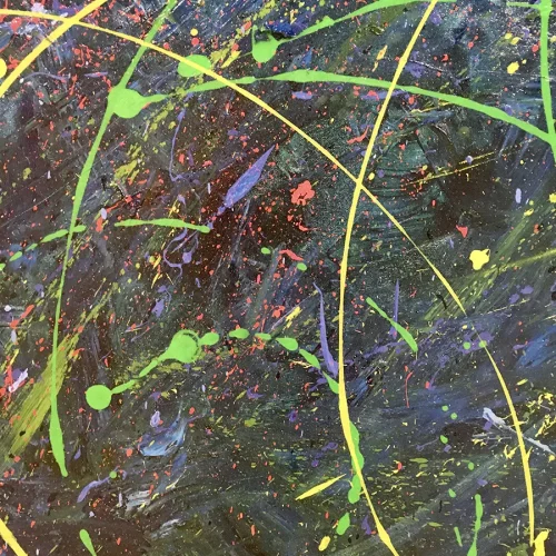 Night Spiral 2, oil and acrylic on canvas, 4 ft. x 5 ft.