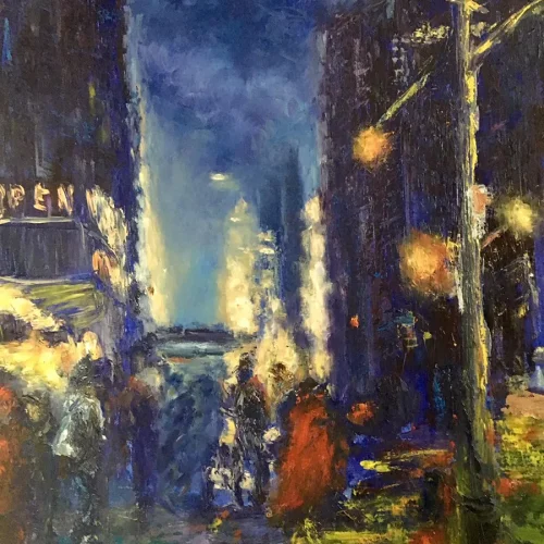Night and the City, oil on canvas, 4 ft. x 5 ft.