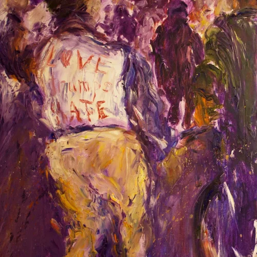 Protest March, oil on canvas, 4 ft. x 5 ft.
