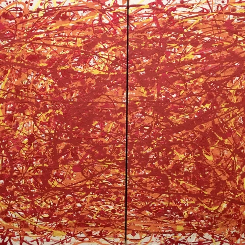 Red, acrylic on canvas, 4 ft. x 6 ft.