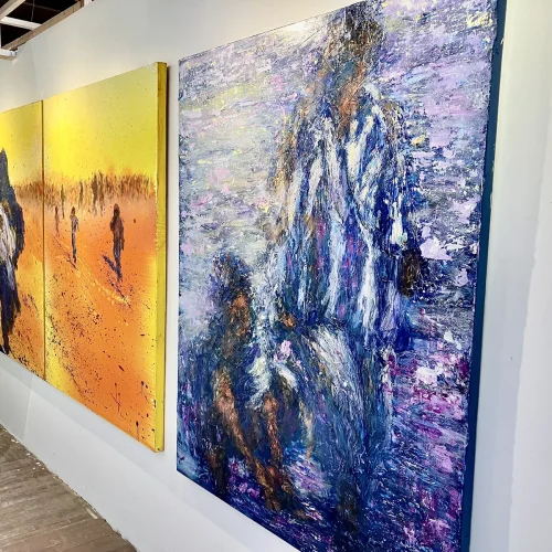 Walking Man, Mother and Child, Couple