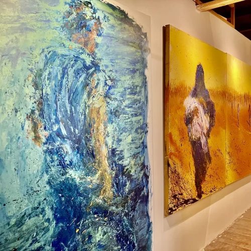 Walking Man, Mother and Child, Couple, Pacific and Main, Ventura