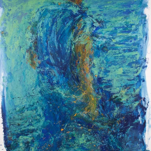 Walking Man, acrylic on canvas, 4 ft. x 6 ft.