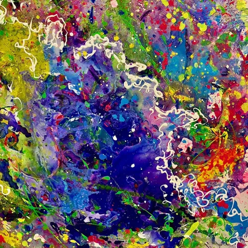 Wave Crest, acrylic on canvas, 4 ft. 5 ft.