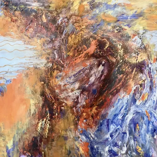 Woman at the Beach, oil on canvas, 4 ft. x 5 ft.