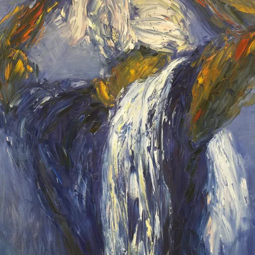 Woman with Bandana, oil on canvas, 3 ft. x 4 ft.