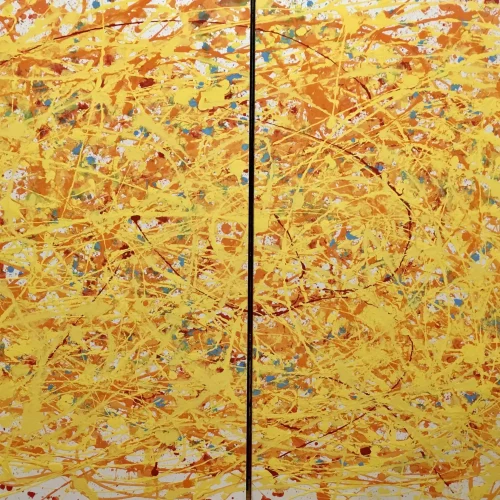 Yellow, acrylic on canvas, 4 ft. x 6 ft.